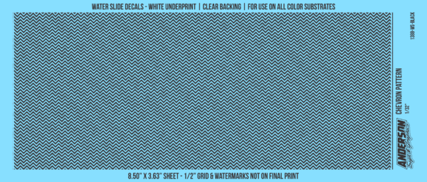 ASG Waterslide Decals - Chevron Pattern 1/32"