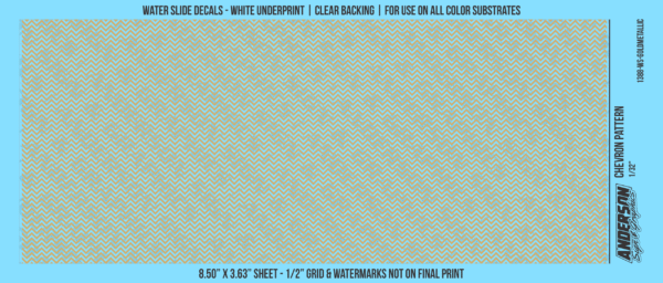 ASG Waterslide Decals - Chevron Pattern 1/32"
