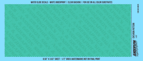 ASG Waterslide Decals - Chevron Pattern 1/32"