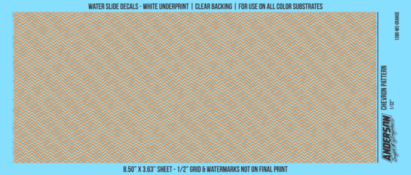 ASG Waterslide Decals - Chevron Pattern 1/32"