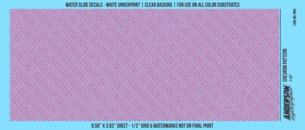 ASG Waterslide Decals - Chevron Pattern 1/32"