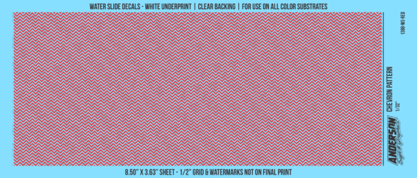 ASG Waterslide Decals - Chevron Pattern 1/32"