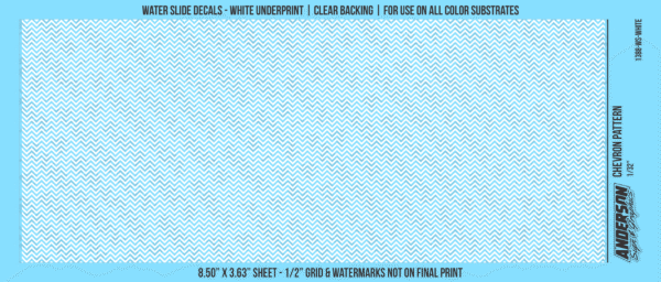 ASG Waterslide Decals - Chevron Pattern 1/32"