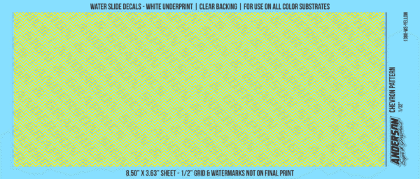 ASG Waterslide Decals - Chevron Pattern 1/32"