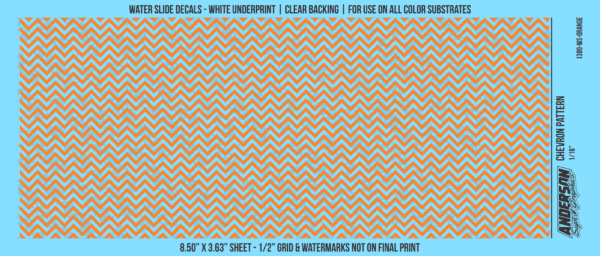 ASG Waterslide Decals - Chevron Pattern 1/16"