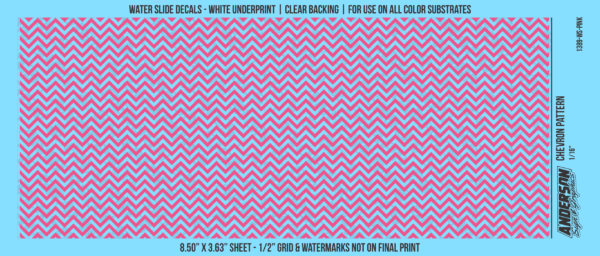 ASG Waterslide Decals - Chevron Pattern 1/16"