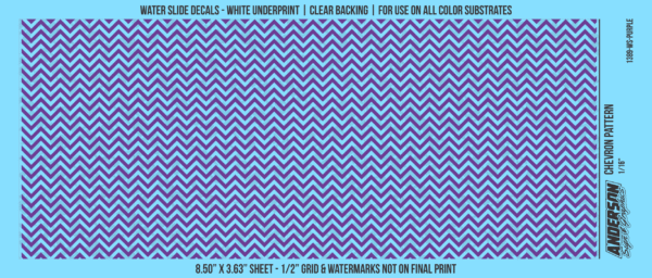 ASG Waterslide Decals - Chevron Pattern 1/16"