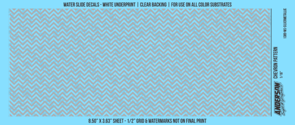 ASG Waterslide Decals - Chevron Pattern 1/16"