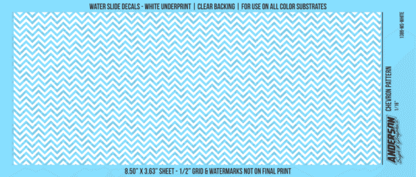 ASG Waterslide Decals - Chevron Pattern 1/16"