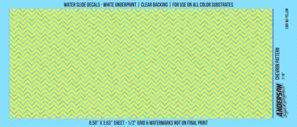 ASG Waterslide Decals - Chevron Pattern 1/16"
