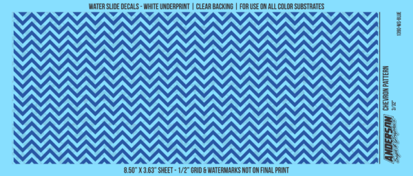 ASG Waterslide Decals - Chevron Pattern 3/32"