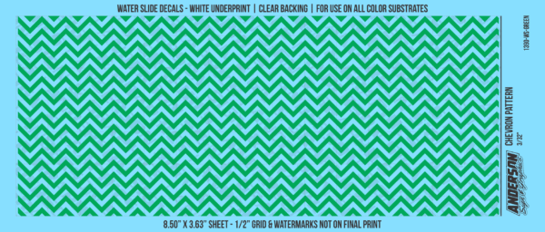 ASG Waterslide Decals - Chevron Pattern 3/32"