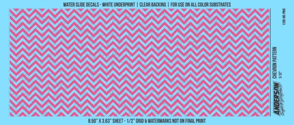 ASG Waterslide Decals - Chevron Pattern 3/32"