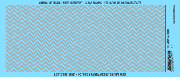 ASG Waterslide Decals - Chevron Pattern 3/32"