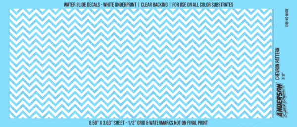 ASG Waterslide Decals - Chevron Pattern 3/32"