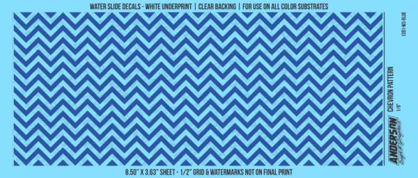 ASG Waterslide Decals - Chevron Pattern 1/8"