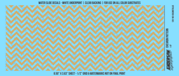 ASG Waterslide Decals - Chevron Pattern 1/8"