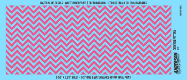 ASG Waterslide Decals - Chevron Pattern 1/8"