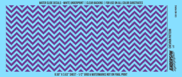 ASG Waterslide Decals - Chevron Pattern 1/8"