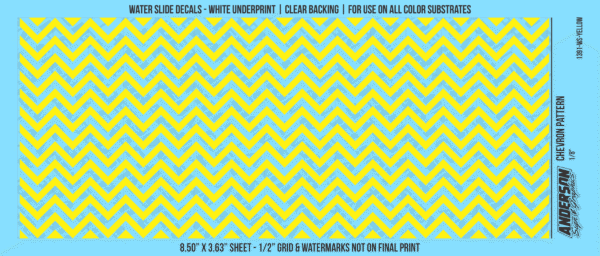 ASG Waterslide Decals - Chevron Pattern 1/8"