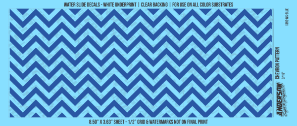 ASG Waterslide Decals - Chevron Pattern 3/16"