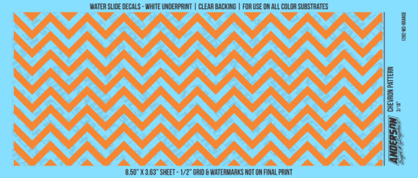 ASG Waterslide Decals - Chevron Pattern 3/16"