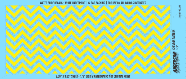 ASG Waterslide Decals - Chevron Pattern 3/16"