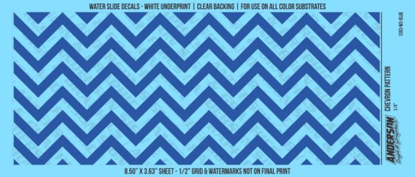 ASG Waterslide Decals - Chevron Pattern 1/4"