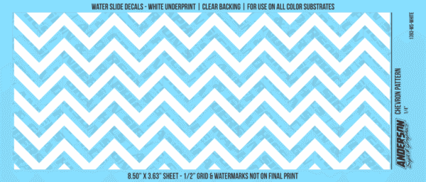 ASG Waterslide Decals - Chevron Pattern 1/4"