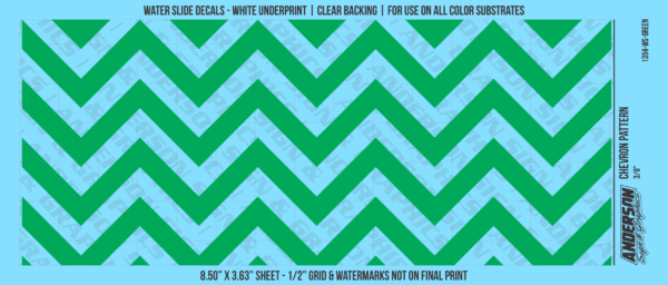 ASG Waterslide Decals - Chevron Pattern 3/8"