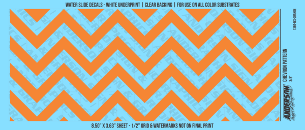 ASG Waterslide Decals - Chevron Pattern 3/8"