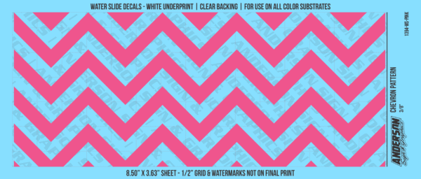ASG Waterslide Decals - Chevron Pattern 3/8"