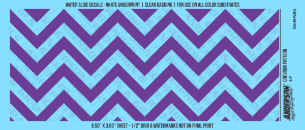 ASG Waterslide Decals - Chevron Pattern 3/8"