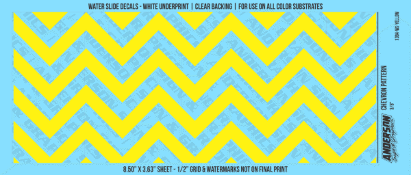 ASG Waterslide Decals - Chevron Pattern 3/8"