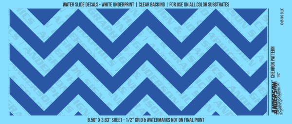 ASG Waterslide Decals - Chevron Pattern 1/2"