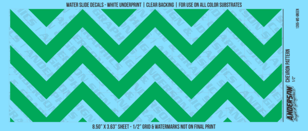 ASG Waterslide Decals - Chevron Pattern 1/2"