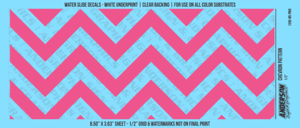 ASG Waterslide Decals - Chevron Pattern 1/2"