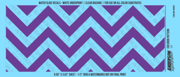 ASG Waterslide Decals - Chevron Pattern 1/2"