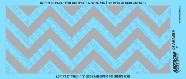 ASG Waterslide Decals - Chevron Pattern 1/2"